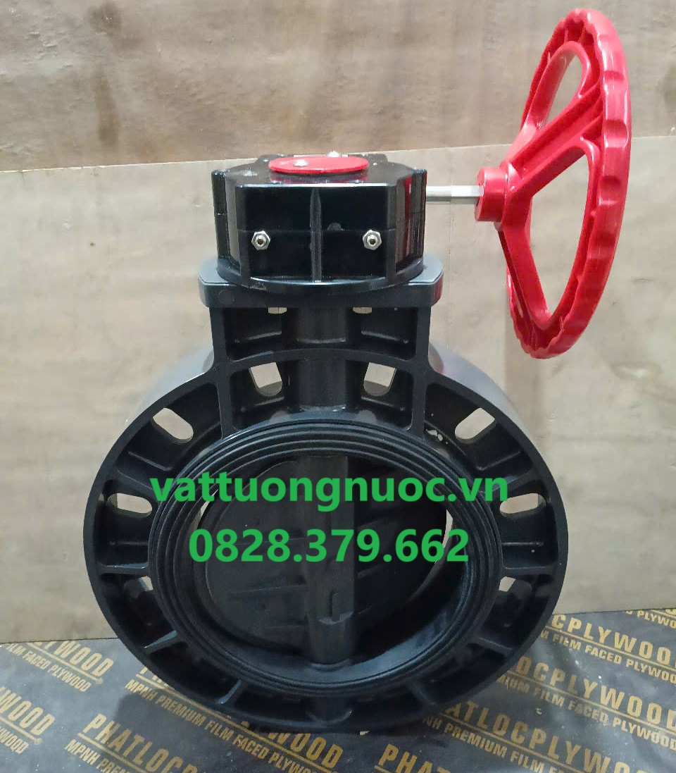 Van bướm nhựa tay quay upvc