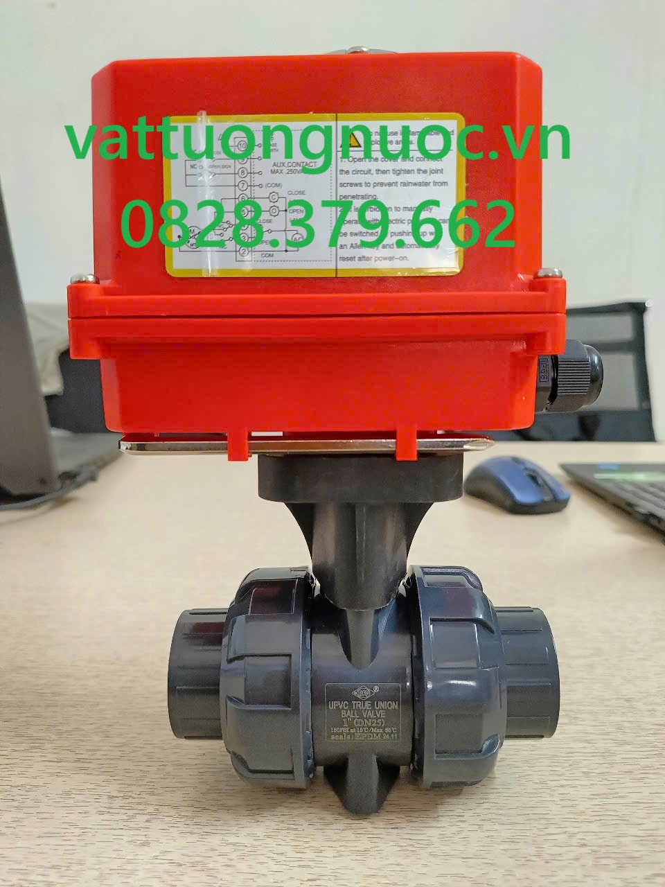 Van bi rắc co upvc điều khiển điện