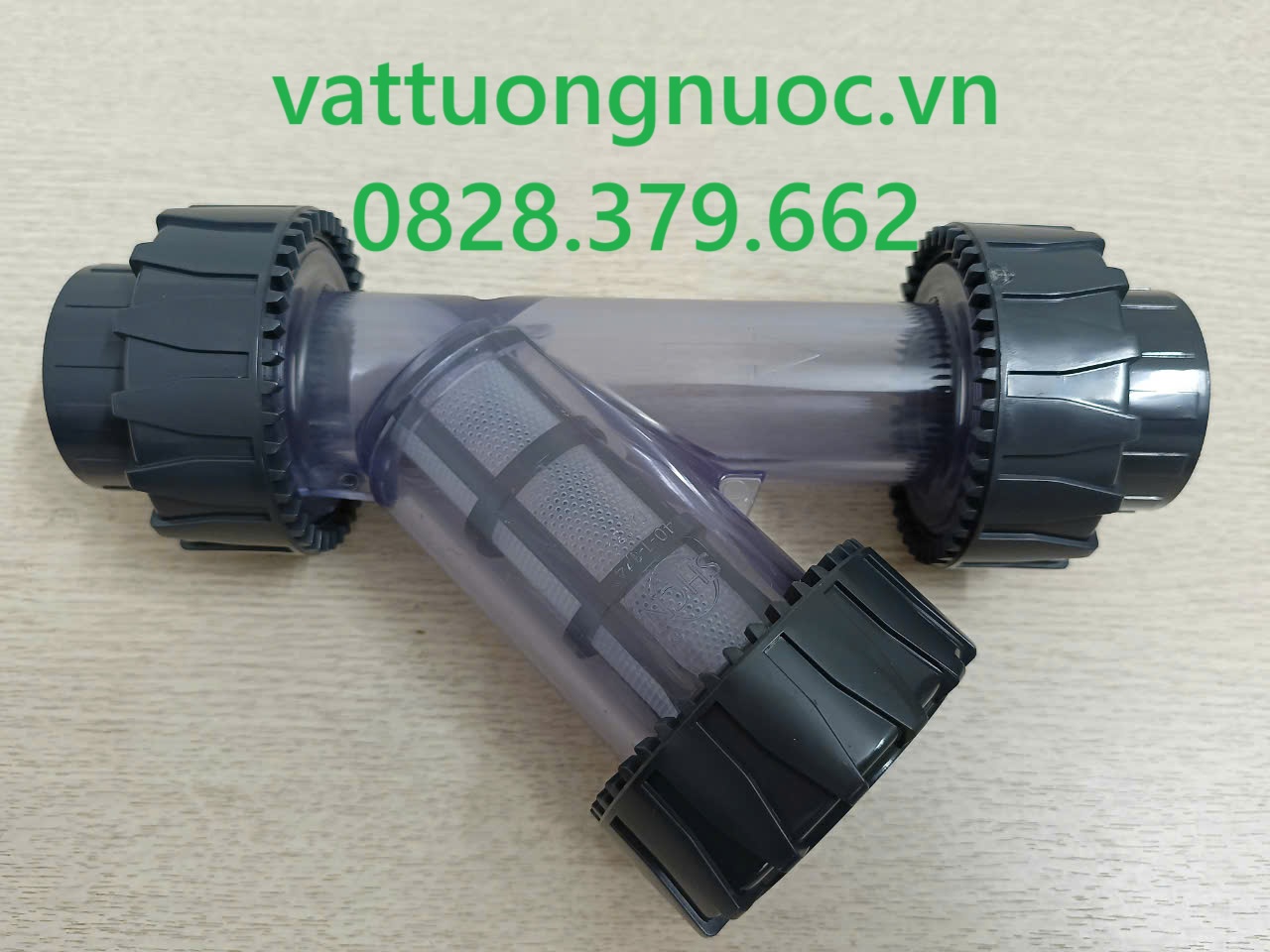 Lọc Y nhựa upvc rắc co 2 đầu