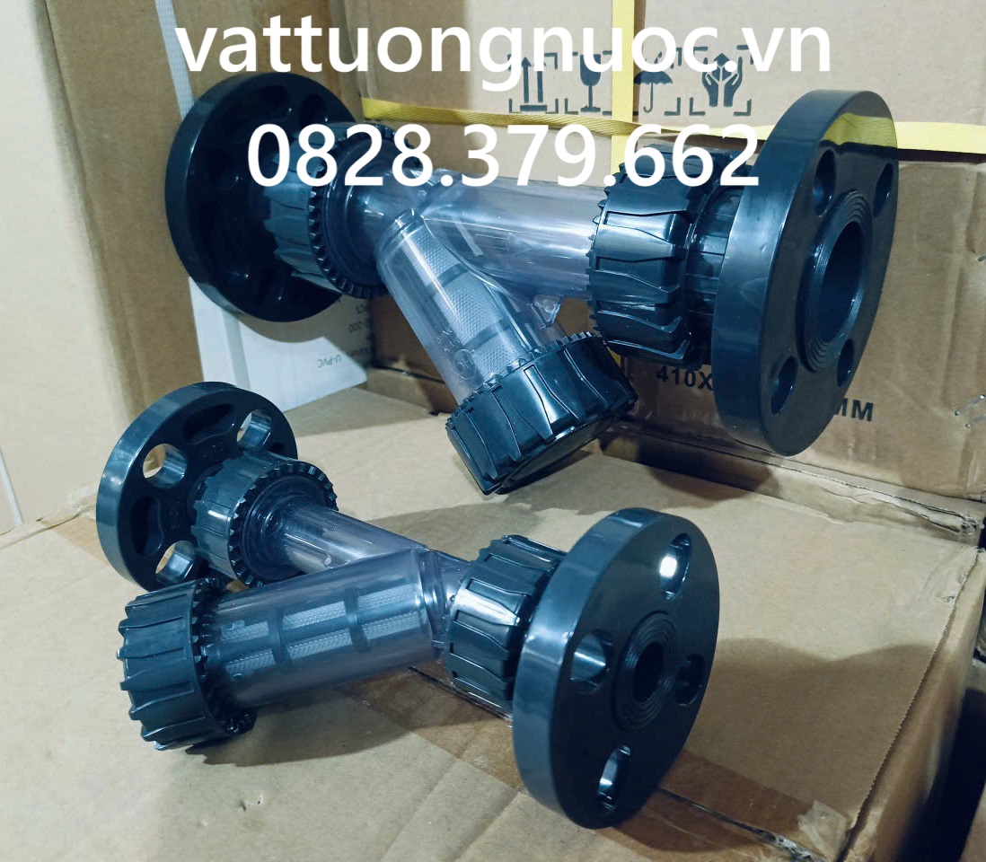 Y Lọc nhựa upvc mặt bích